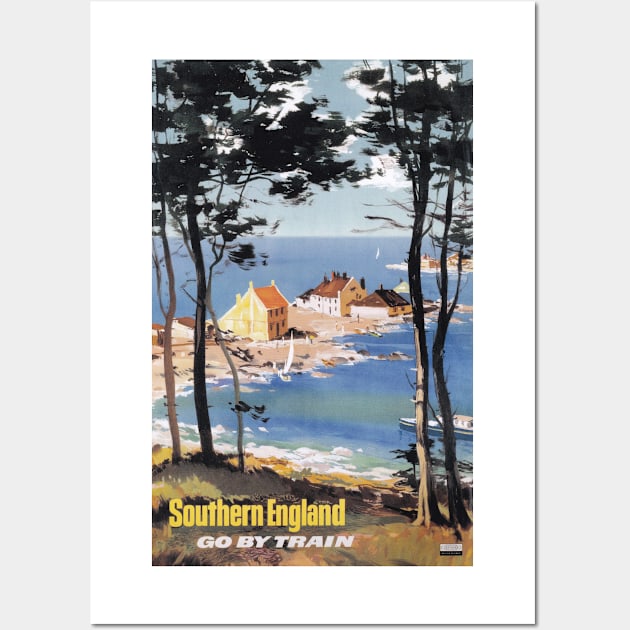 Southern England - BR,SR - Vintage Railway Travel Poster - 1960s Wall Art by BASlade93